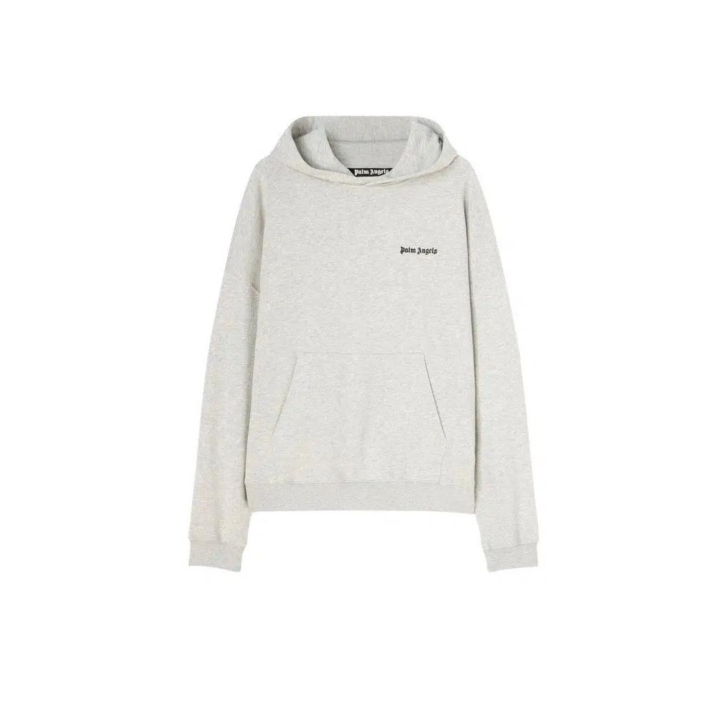 Худи Palm Angels Embroidered Logo Hoodie 'Melange Grey' 1