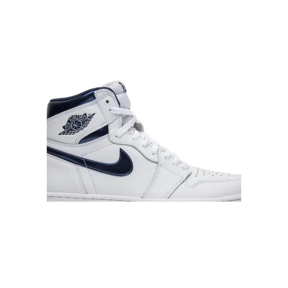 Повседневные баскетбольные кроссовки Air Jordan 1 Retro High OG 'Metallic Navy' 2