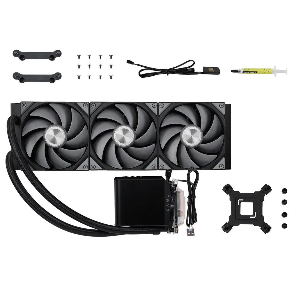 TRYX PANORAMA UPGRADE 360mm жидкостный охладитель - Black черный 5