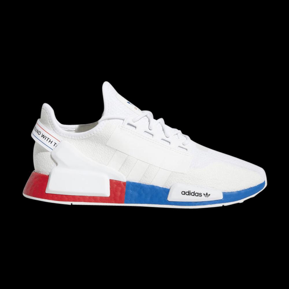Кроссовки adidas NMD_R1 V2 'White Lush Red Blue' 1