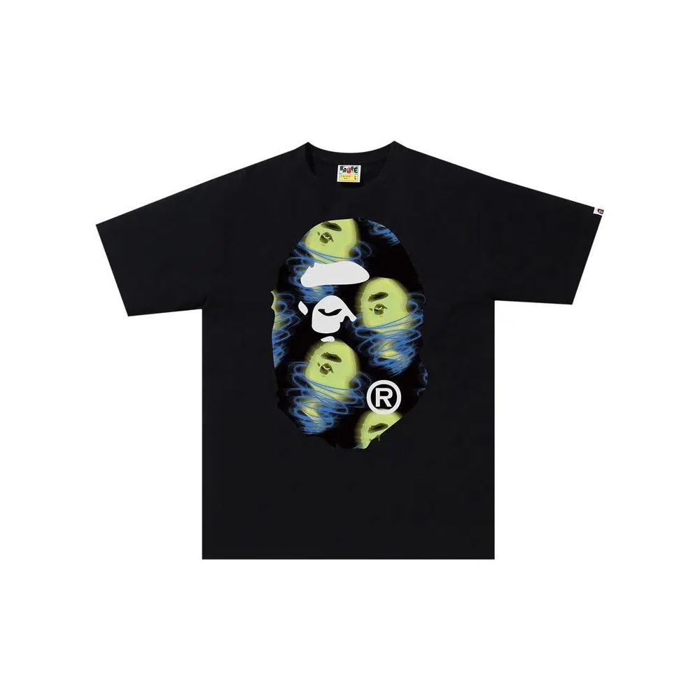 Футболки BAPE Storm Big Ape Head Tee «Black» 1