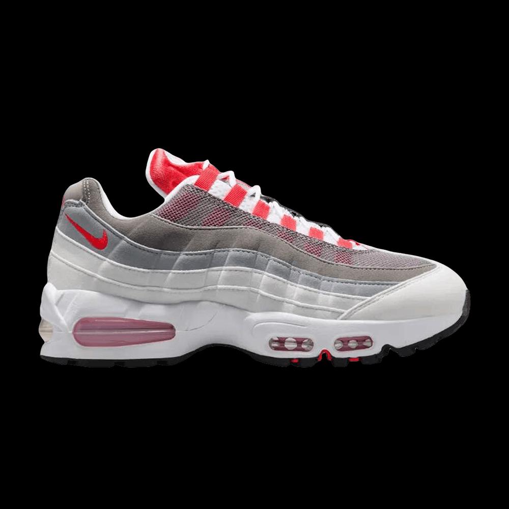 Кроссовки Nike Wmns Air Max 95 «Big Bubble - White Light Crimson» 1