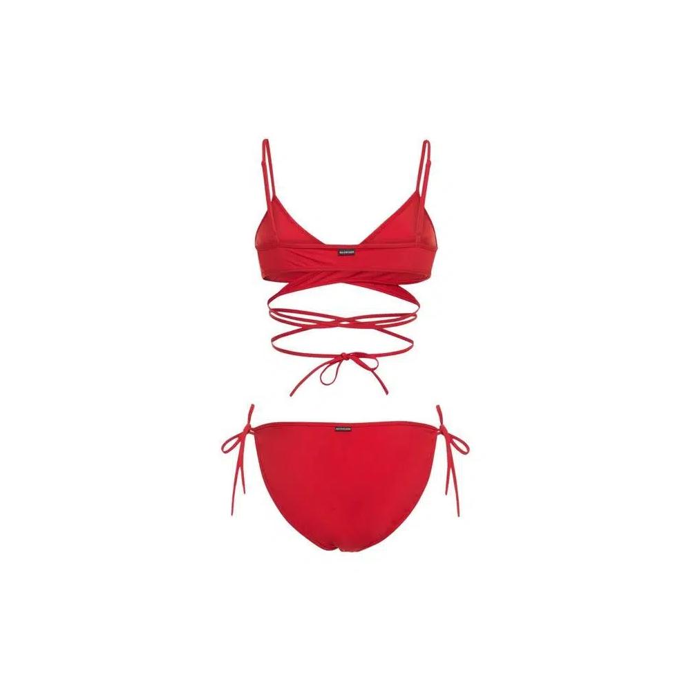 Бикини Balenciaga Wrap-Around Bikini Set 'Красный' 2