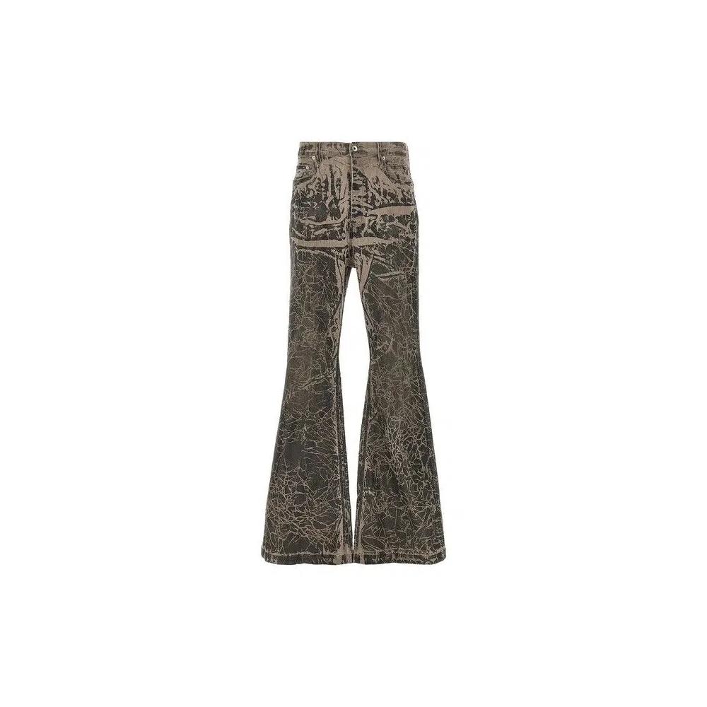 Низ Rick Owens DRKSHDW Bolan Bootcut 'Black Washed Foil' 1