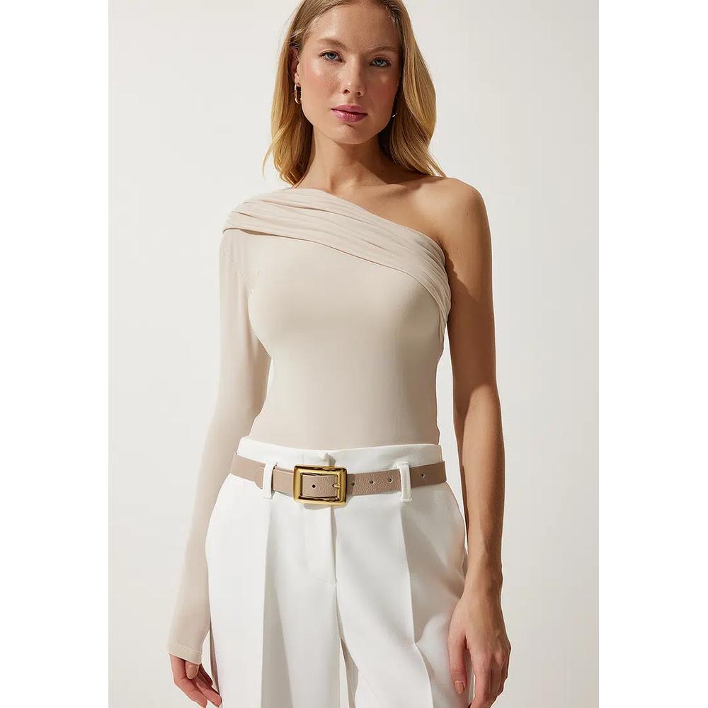 Блуза с одним плечом One Shoulder Blouse 1
