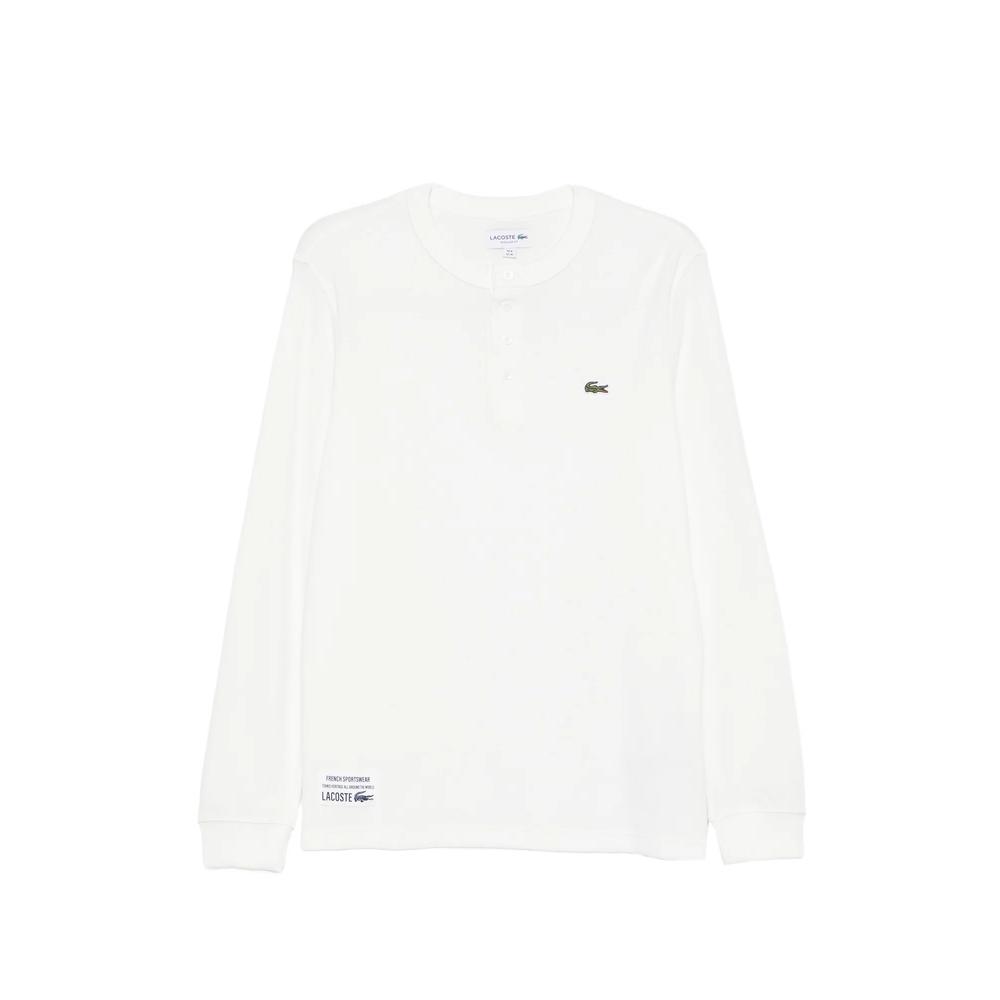 logo-patch waffle-knit polo shirt 1