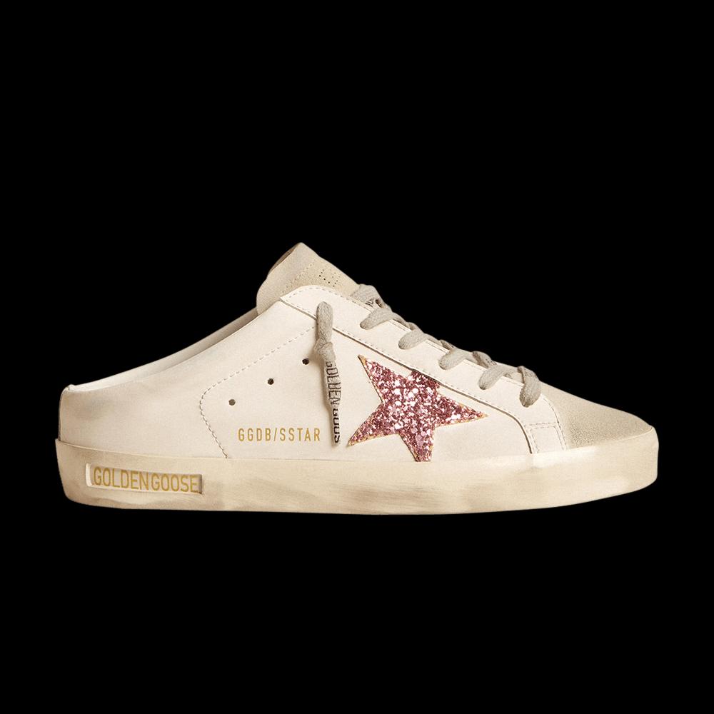Кроссовки Golden Goose Wmns Superstar Sabot 'White Pink Glitter' 1