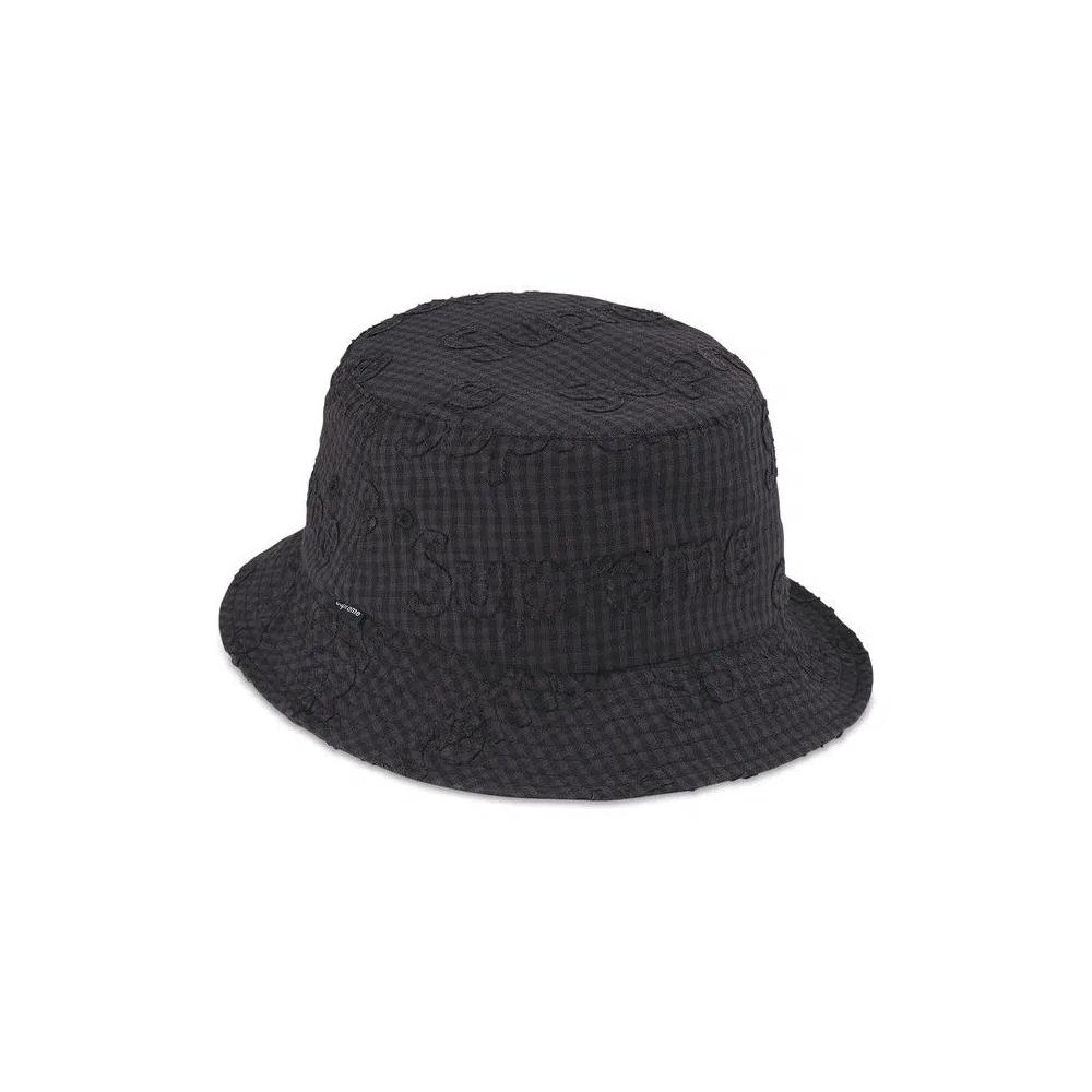 Панамы Supreme Monogram Gingham Crusher 'Black' 1