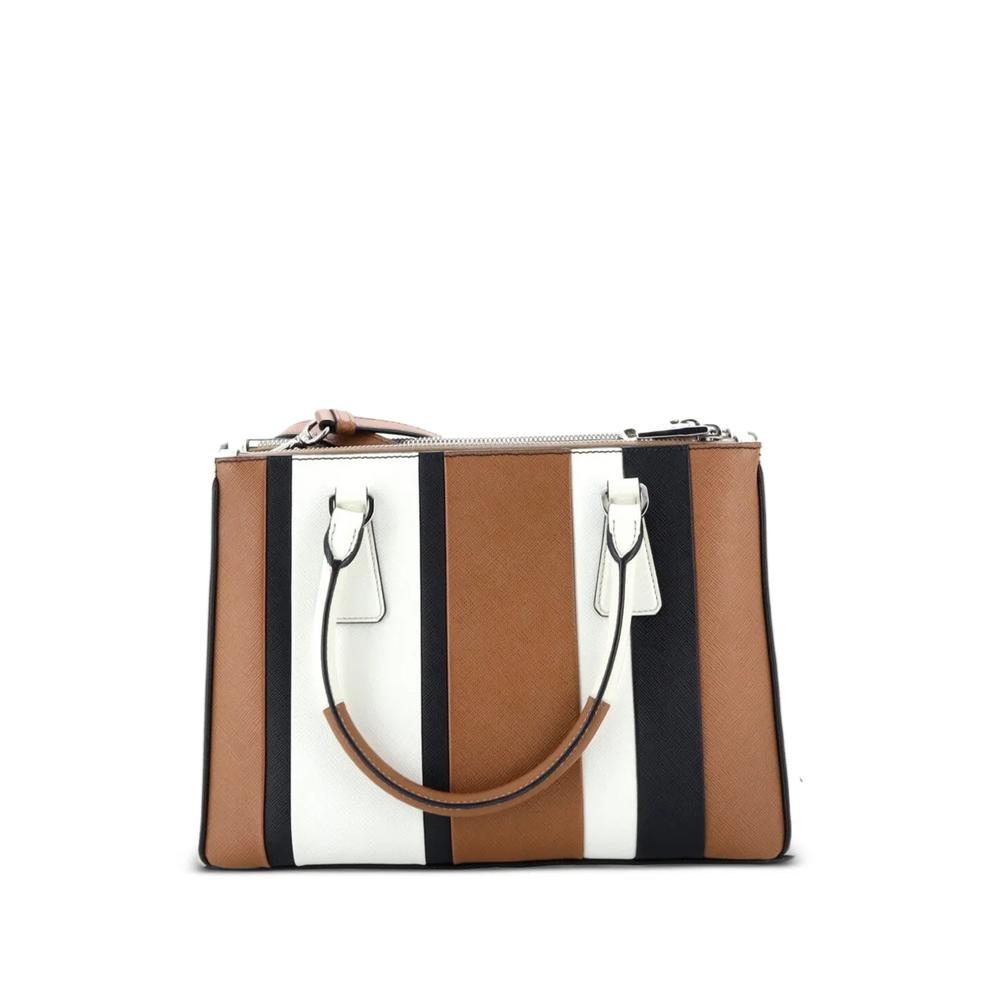 Маленькая сумка-тоут Double Zip Lux Saffiano Leather 2