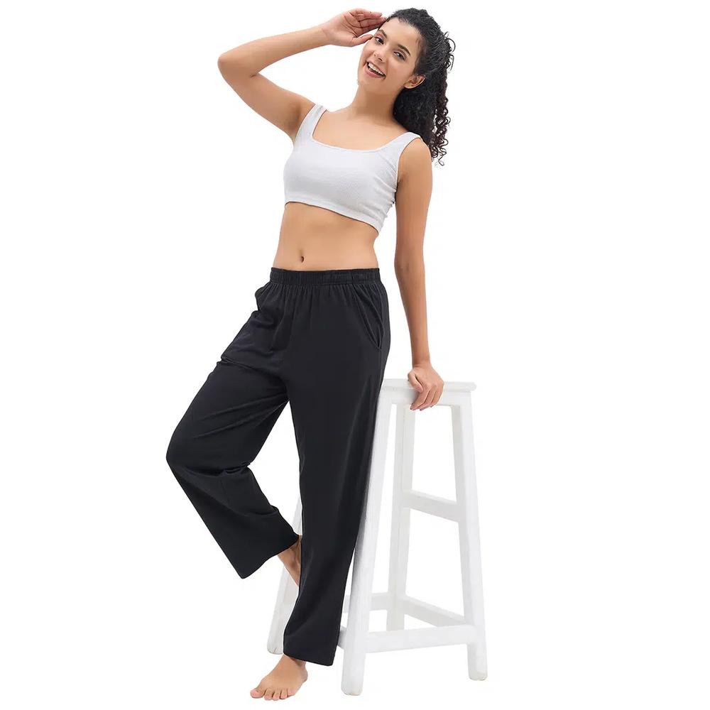 Clovia Chic Basic Pyjama в черном цвете - Хлопок 2