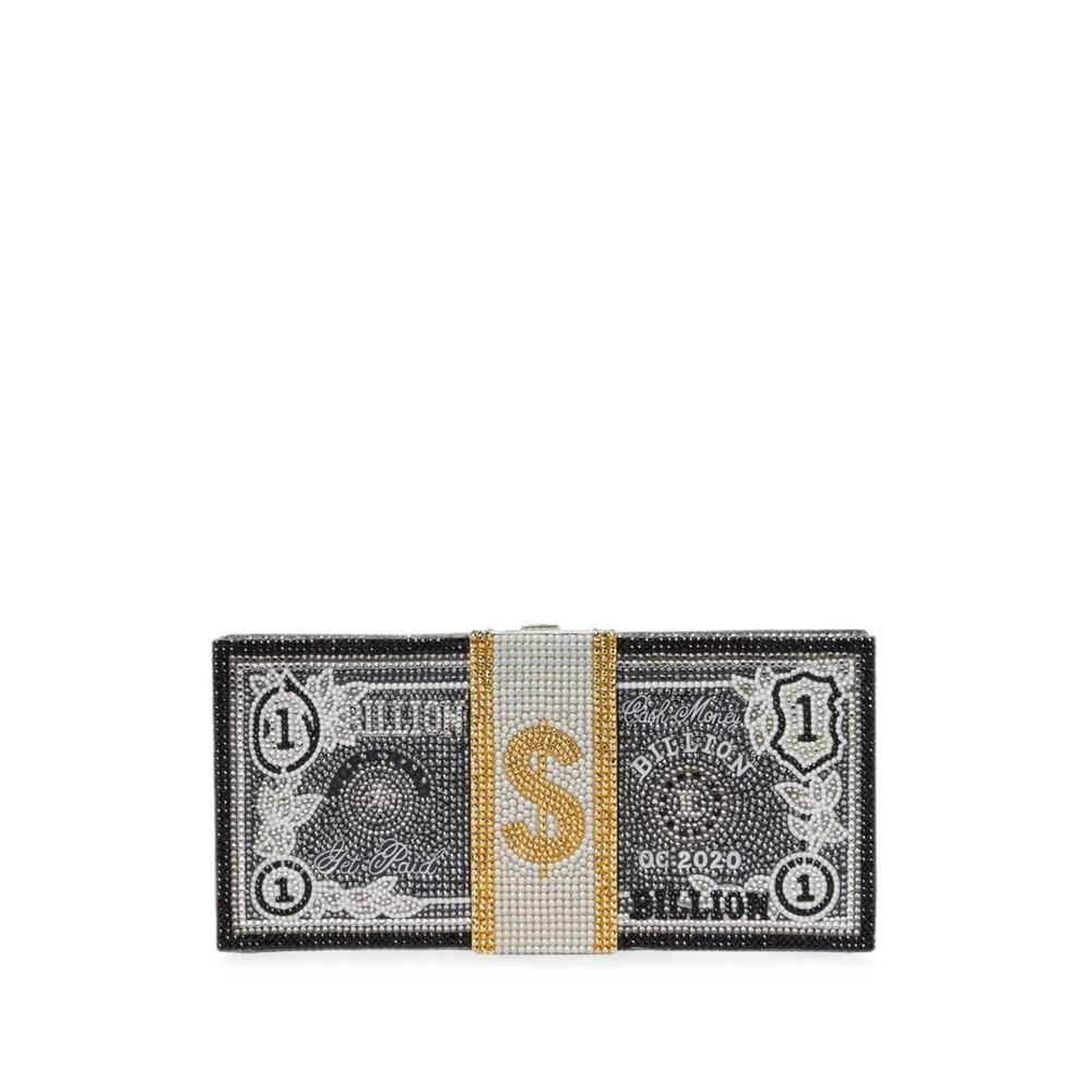 Клатч Stack Of Cash Billions с кристаллами 1