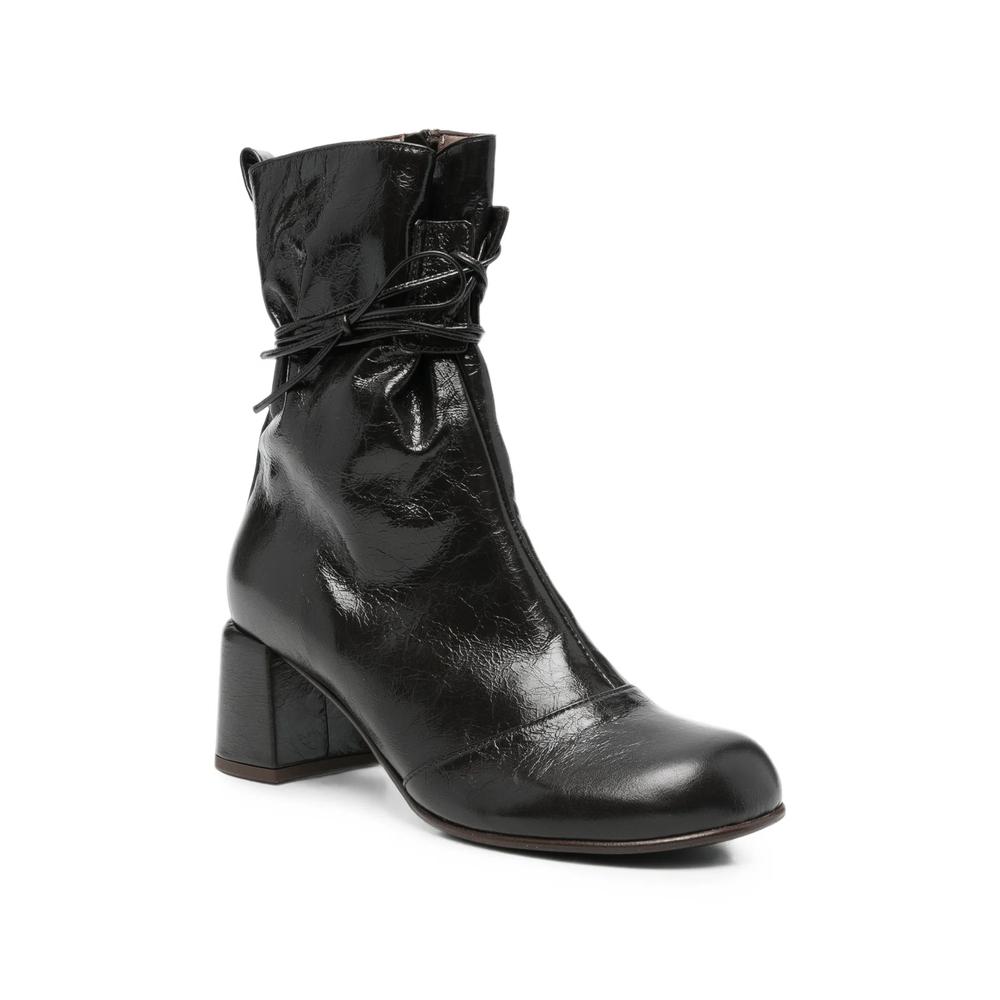 lace-up crinkled-finish ankle boots 2