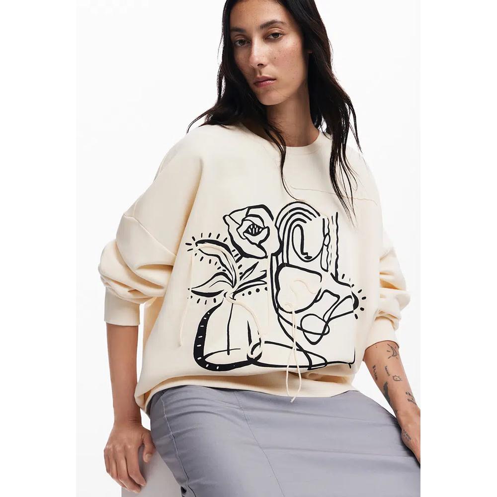 Женский оверсайз цветной свитшот Desigual. 2