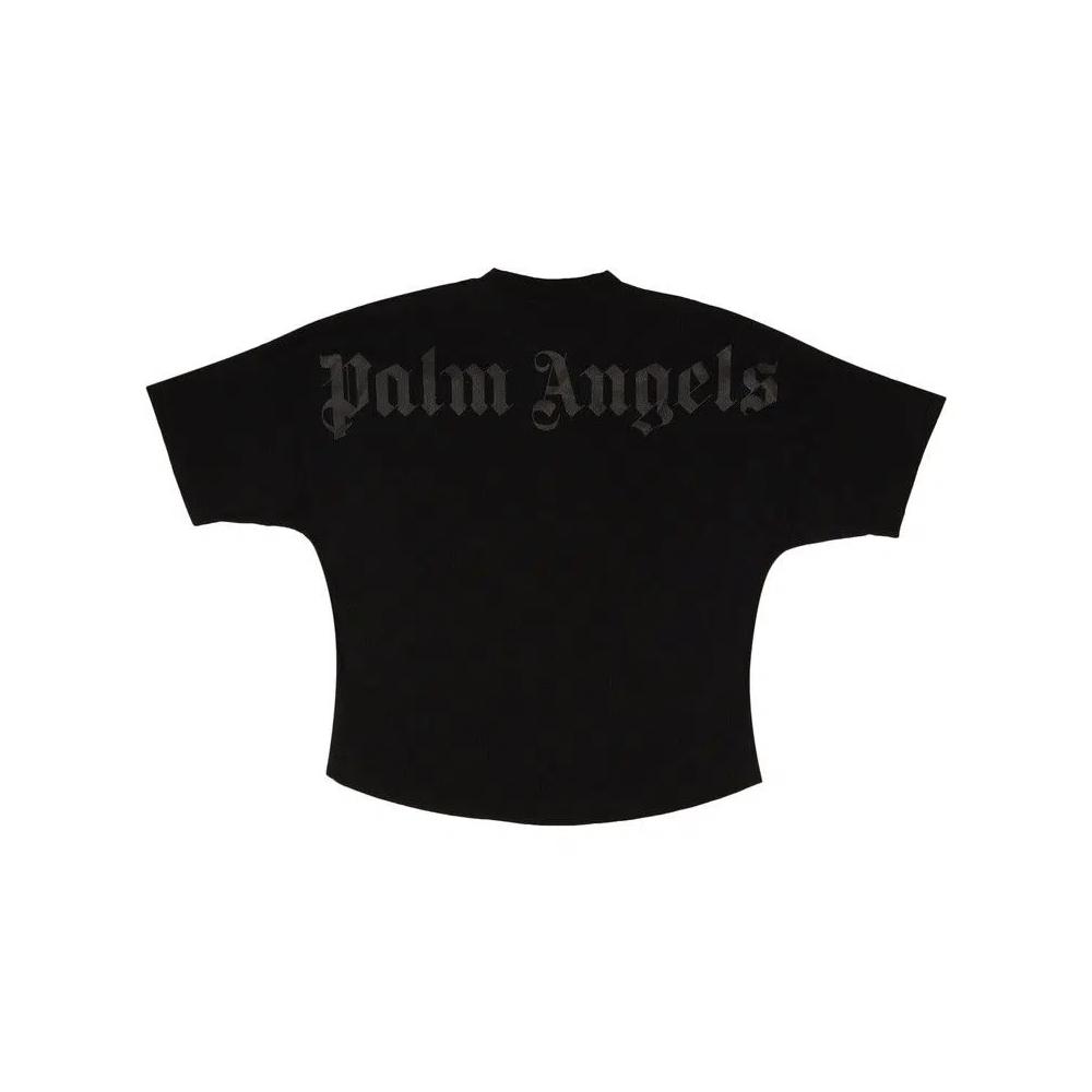 Футболка Palm Angels Glitter Classic Logo Over T-Shirt 'Black/Black' 2