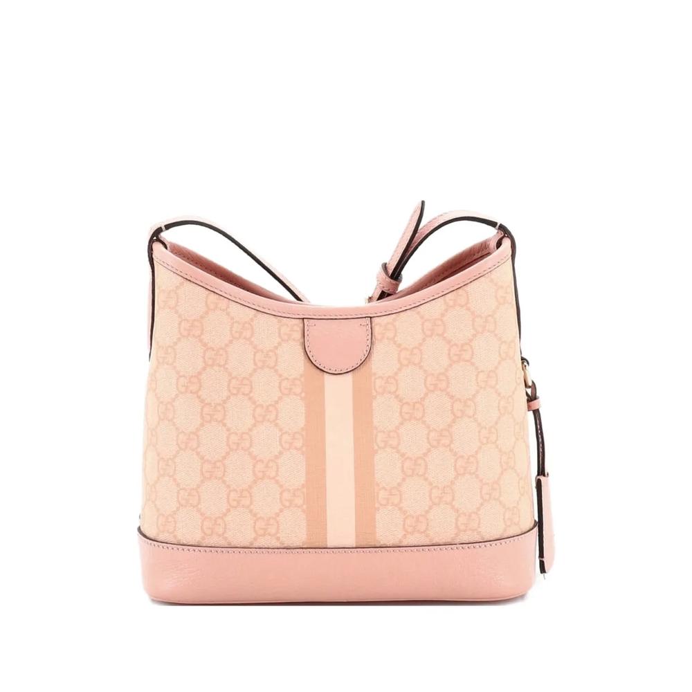 Маленькая сумка на плечо Ophidia Open Bucket Bag из канваса с узором GG 2