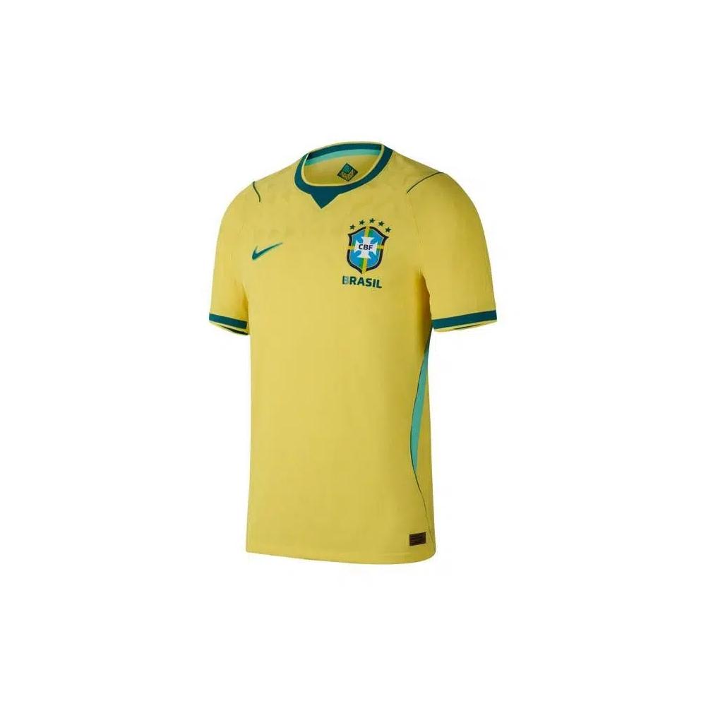 Джерси Nike Brazil 2026 Match Home 'Canary/Light Menta/Geode Teal' 1