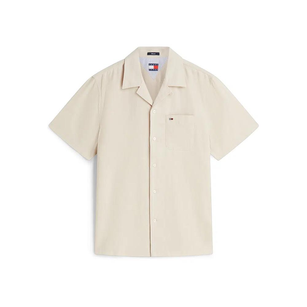 Рубашка с коротким рукавом из льняной смеси обычного кроя - Tommy Jeans 5