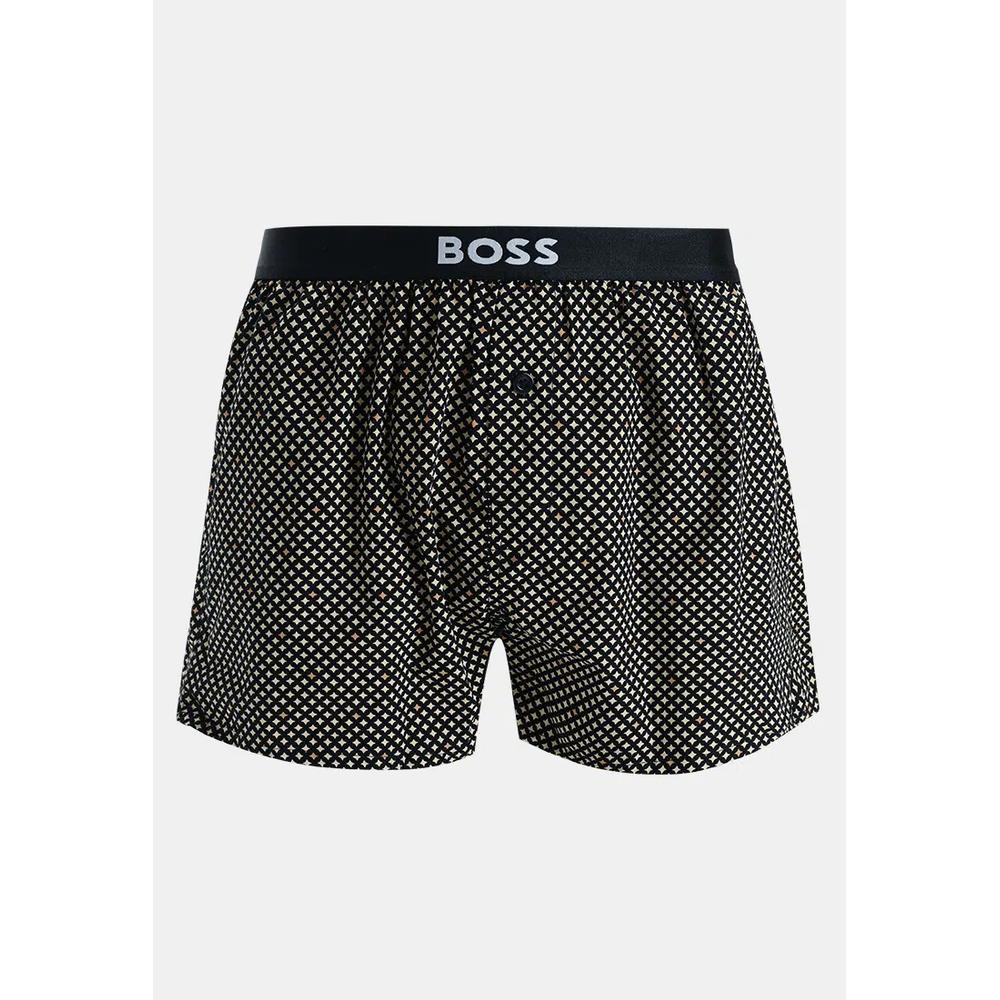Хлопковые пижамные боксеры с логотипом на поясе, набор из 2 штук, BOSS Business 2