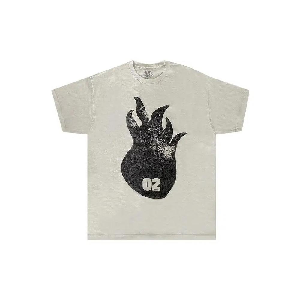 Футболки Cactus Jack by Travis Scott O2 Live Flame Head Tee 'Off White' 1