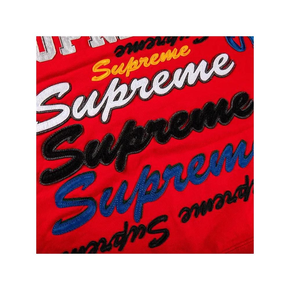 Худи Supreme Multi Logo Hooded Sweatshirt 'Red' 3