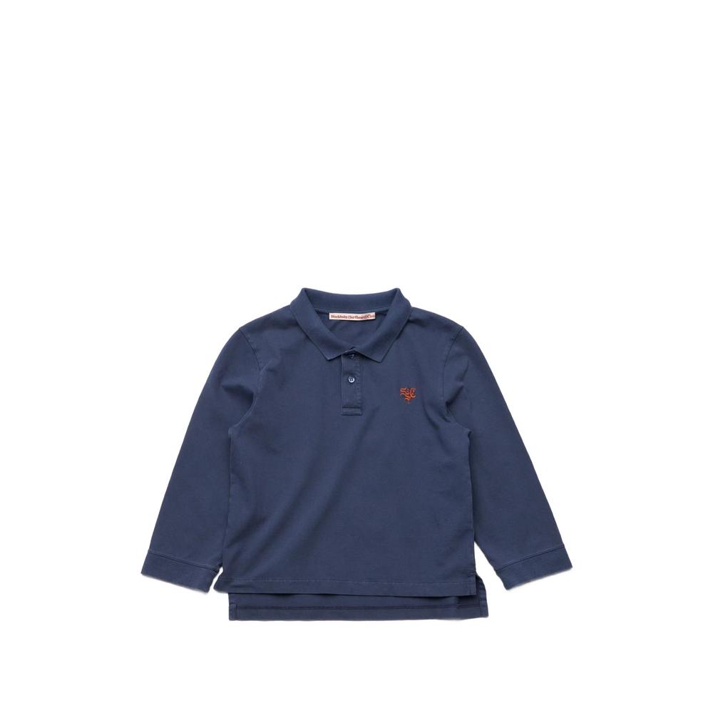 logo-embroidered long-sleeve polo shirt 1