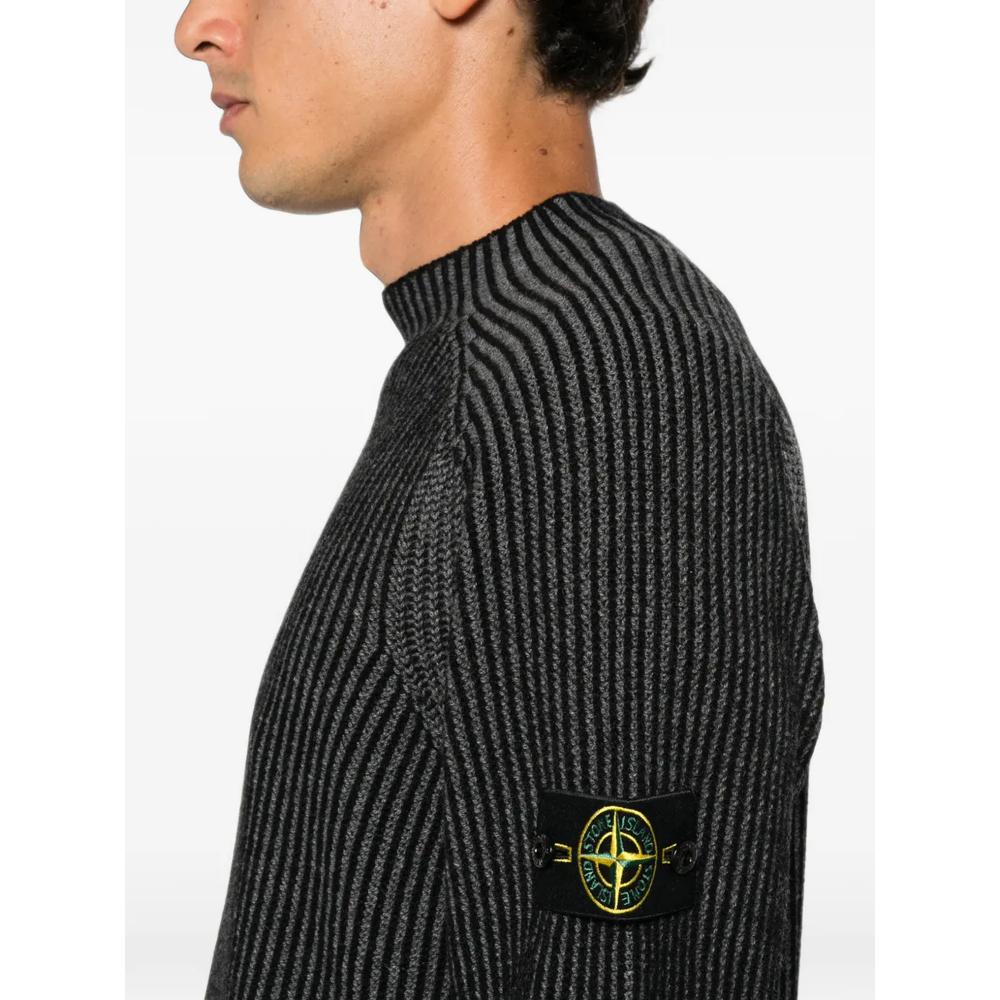 ribbed-knit logo-patch sweater 5