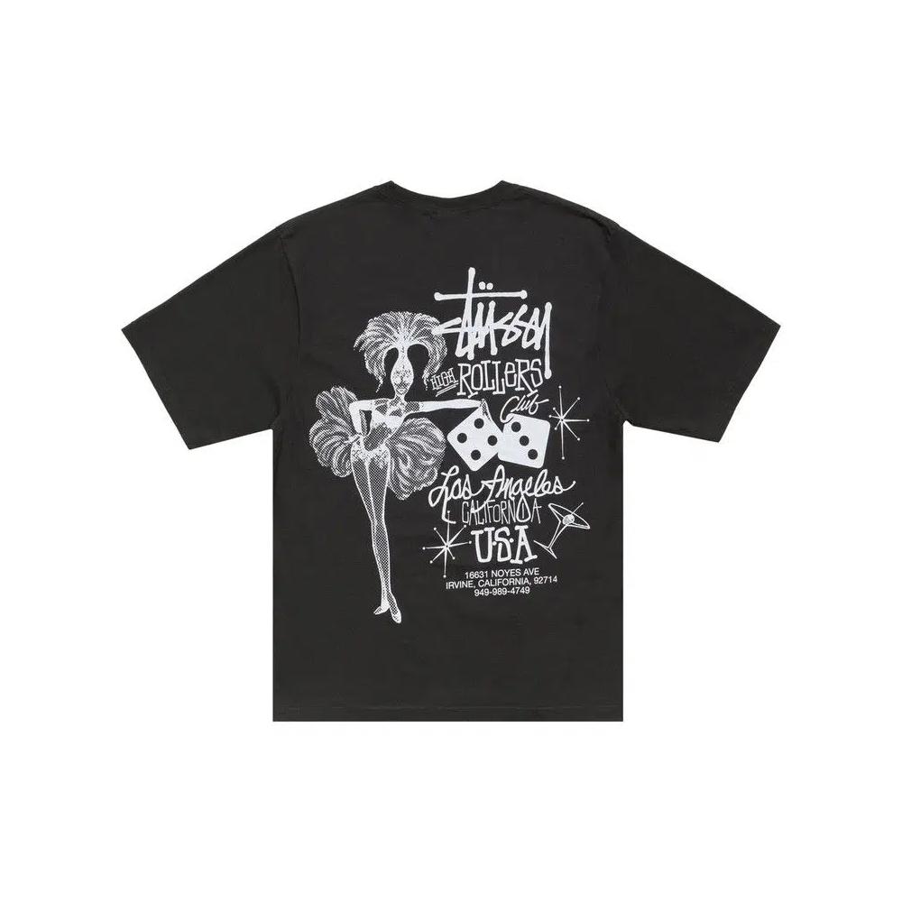Футболки Stussy High Rollers Tee 'Faded Black' 2