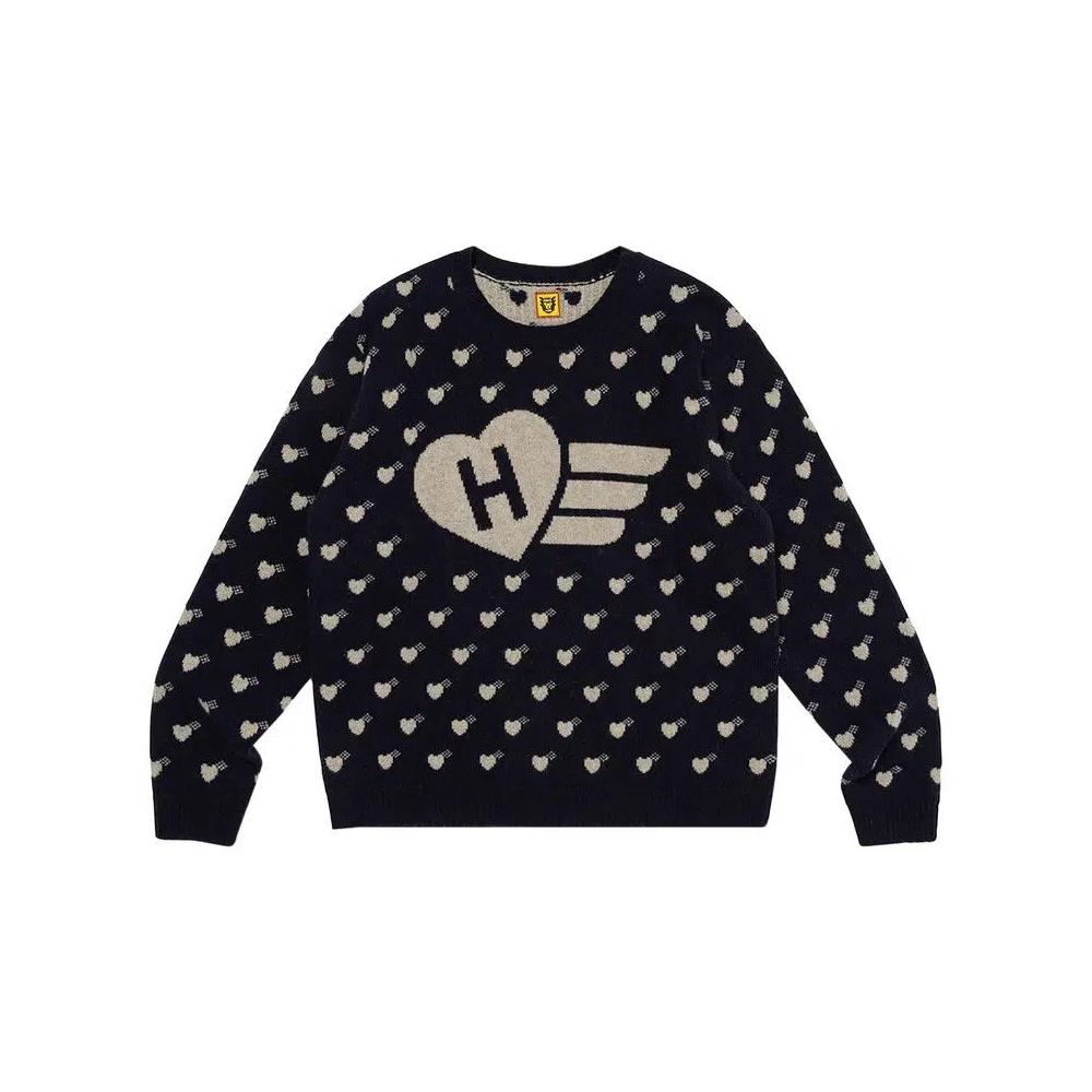 Свитеры Human Made Heart Knit Sweater 'Темно-синий' 1