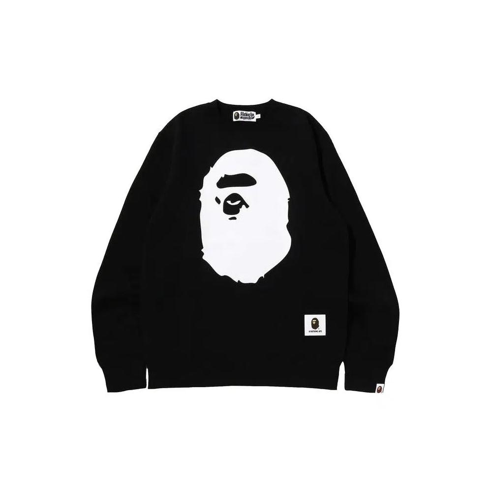 Свитеры BAPE Ape Head Crewneck 'Black' 2