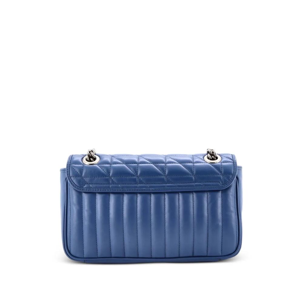 Маленькая сумка на плечо GG Marmont Flap Bag Mixed Matelasse Leather 2