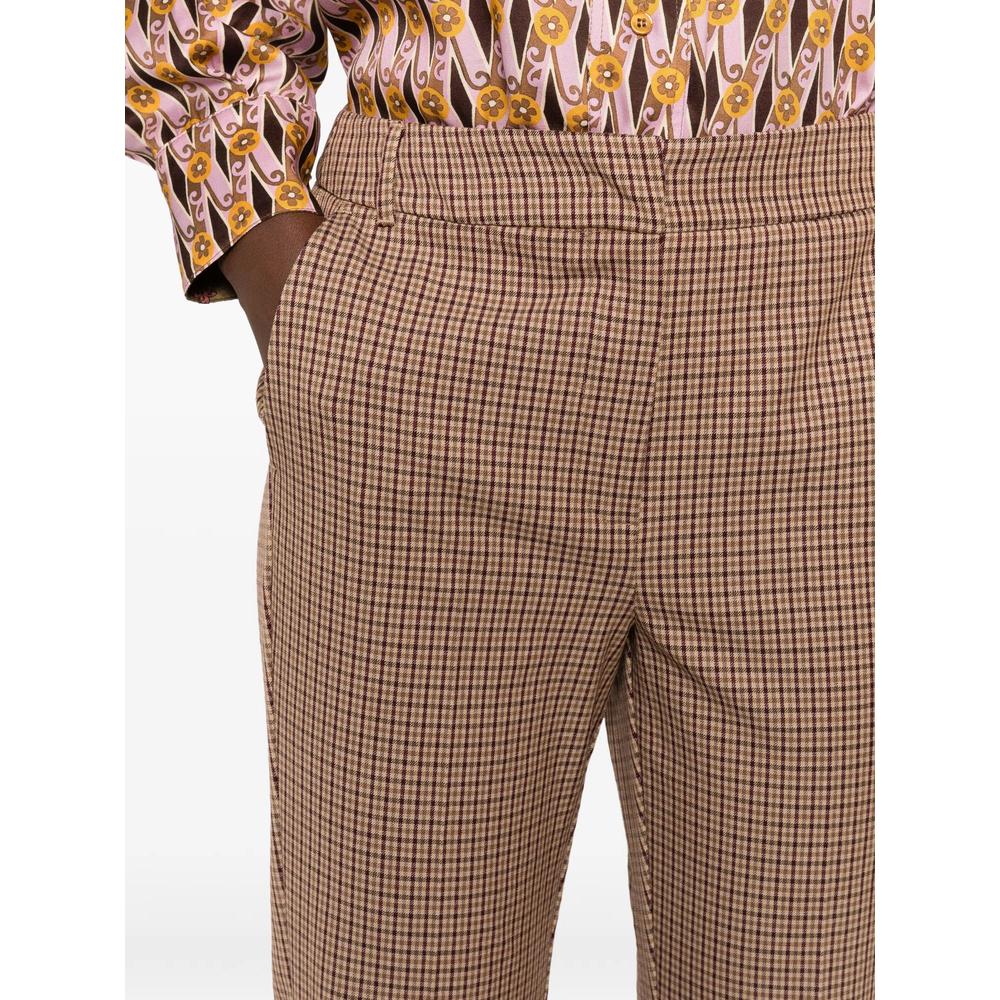 check-pattern tailored trousers 5