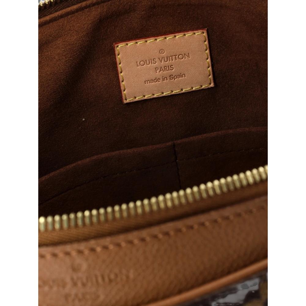 Pallas Tote Monogram Canvas with Leather shoulder bag 6