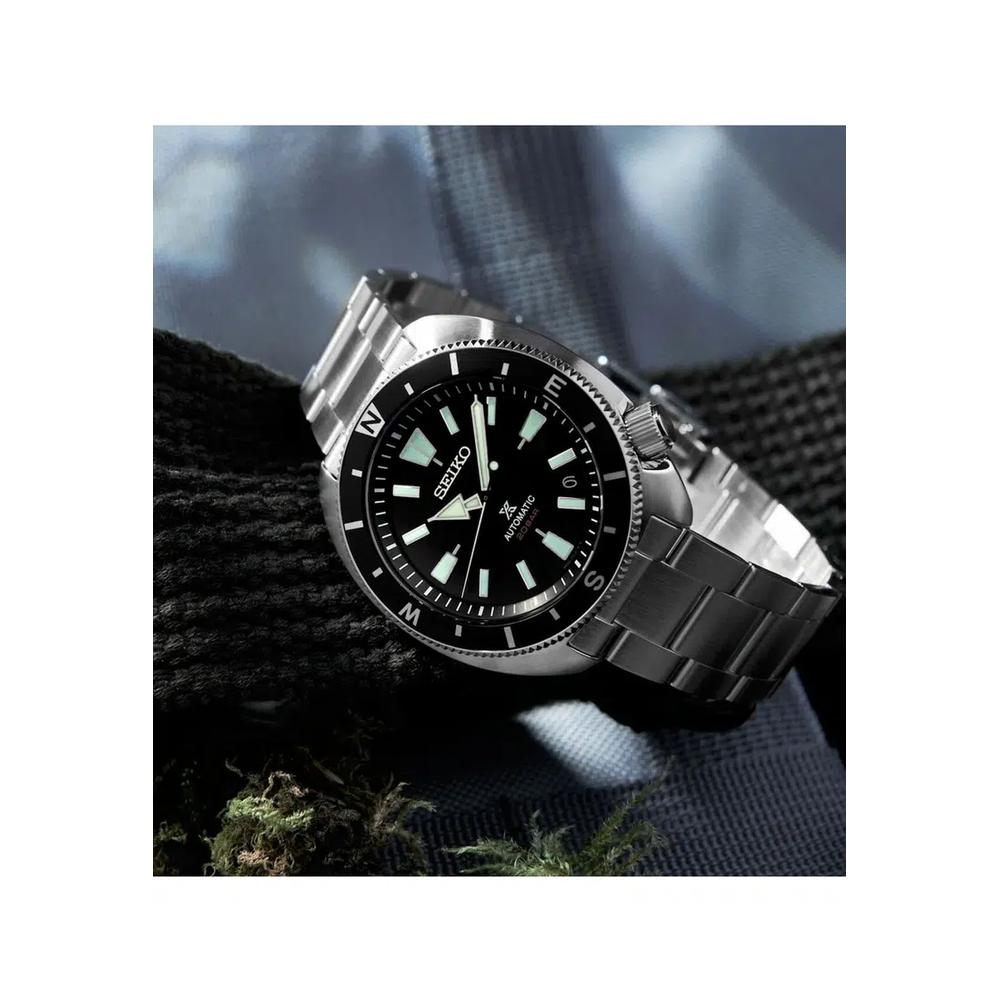Prospex SRPH17K1 Tortoise Land Edition автоматические мужские часы | Черный циферблат со стальным браслетом 3