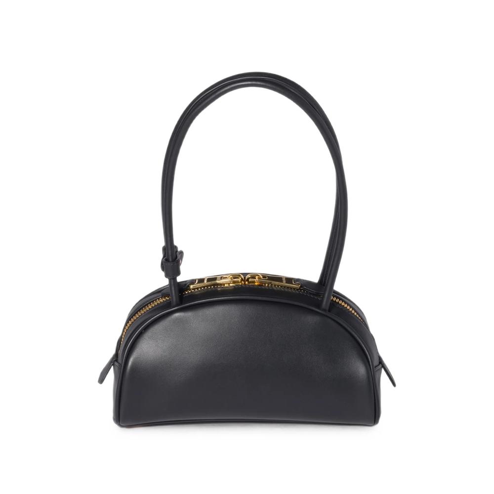 logo-embossed leather tote bag 2