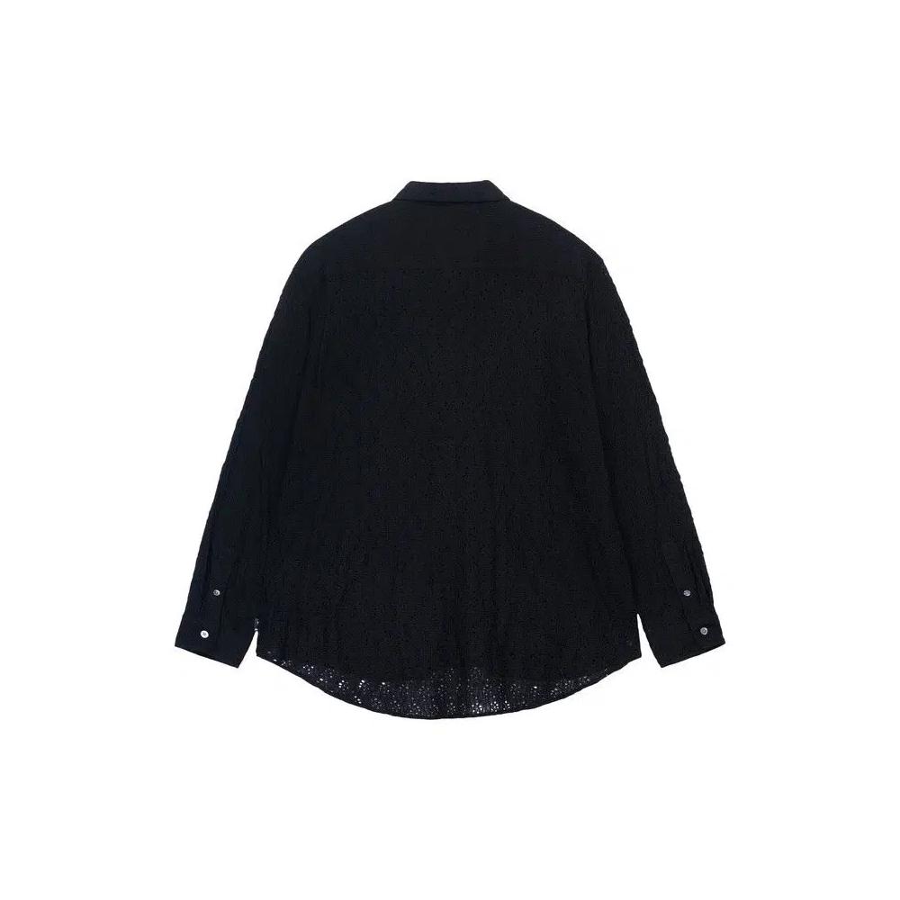 Рубашка на пуговицах Stussy Lace Long-Sleeve Shirt 'Черный' 2