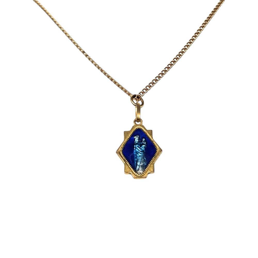 Virgin Mary Miraculous pendant necklace 2