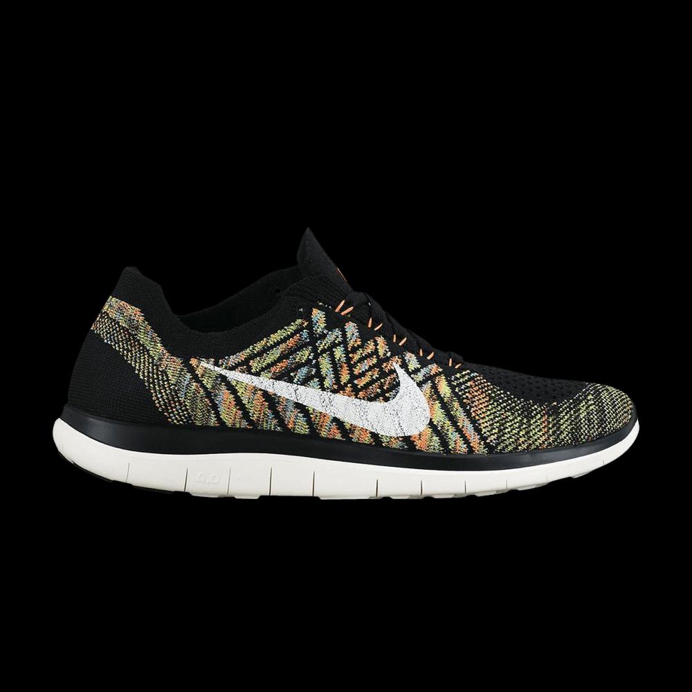 Кроссовки Nike Wmns Free 4.0 Flyknit 'Black Multi-Color' 1