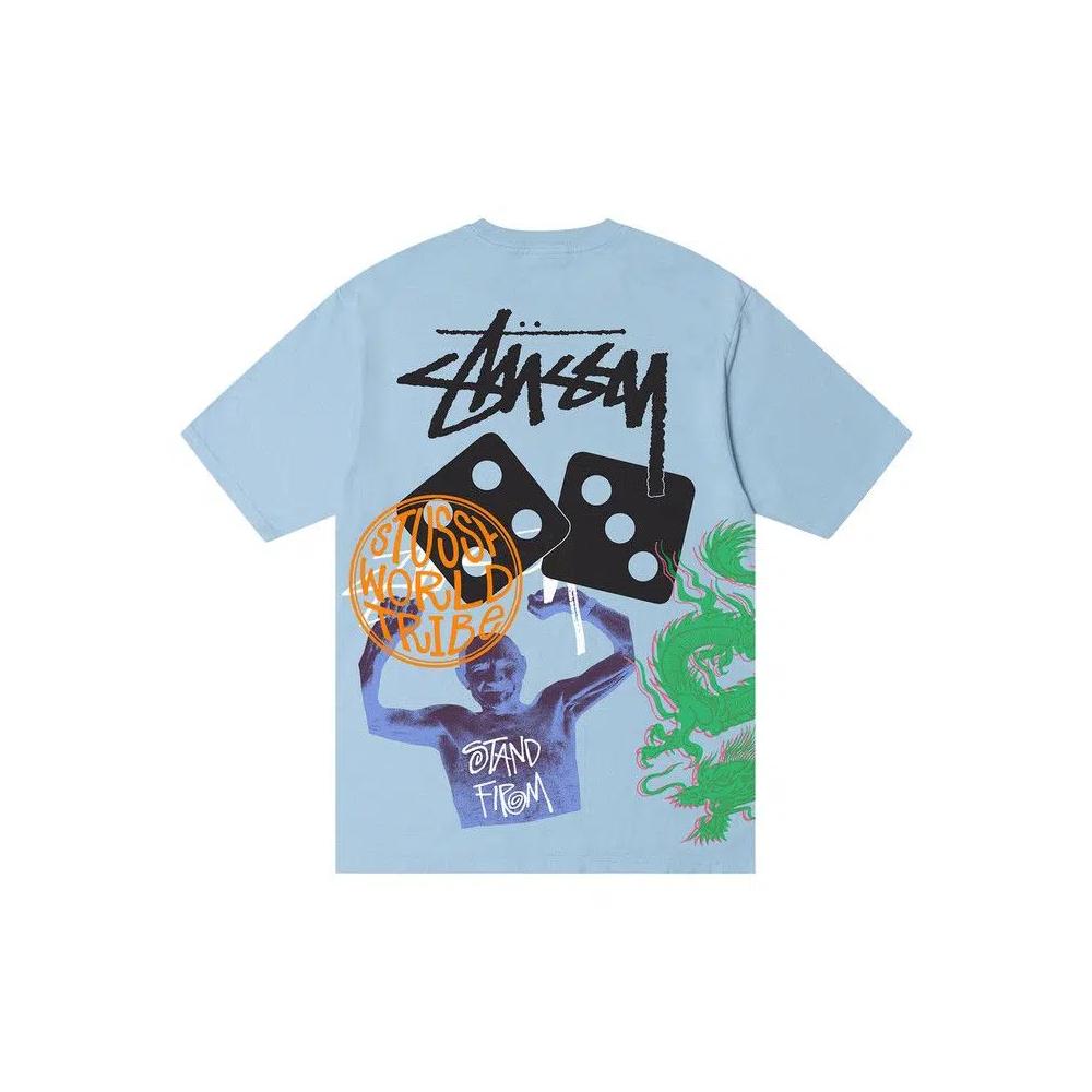 Футболки Stussy Strike Pigment Dyed Tee 'Sky Blue' 2