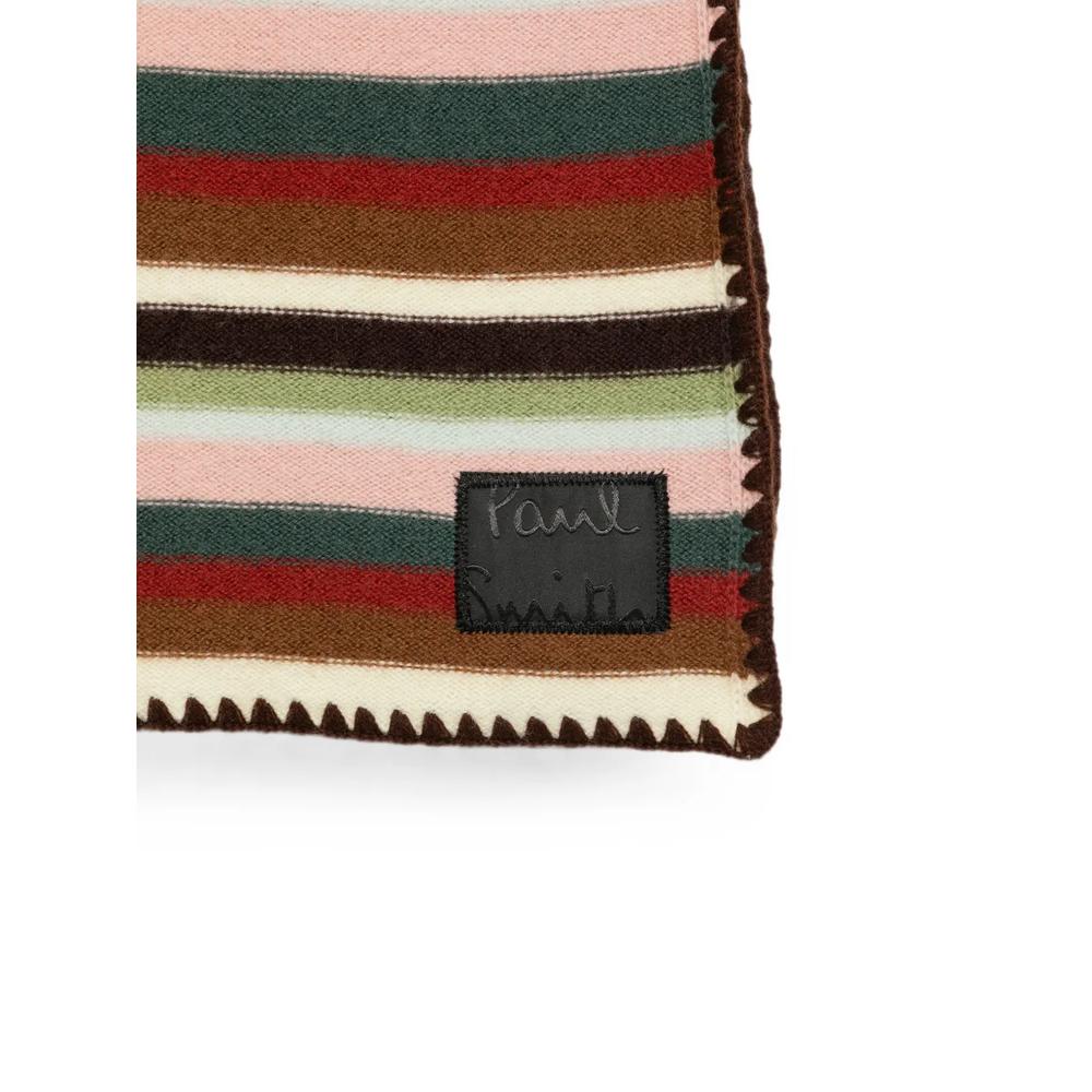 Шерстяной шарф в полоску Signature Stripe 2