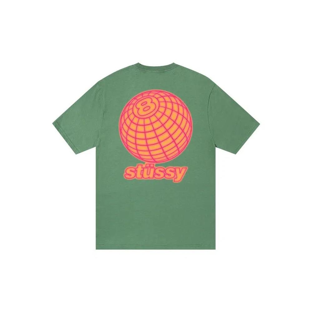 Футболки Stussy 8 Ball Grid Tee 'Зеленый' 2