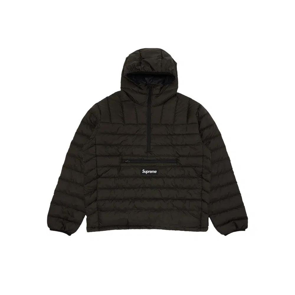 Пуховики Supreme Micro Down Half Zip Hooded Pullover 'Black' 1