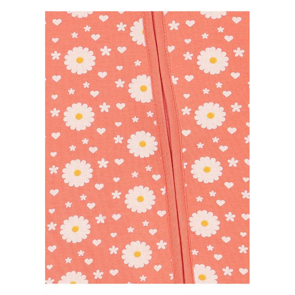 Детский комбинезон-слип на молнии Coral Blossom от The Mom Store - коралловый 3