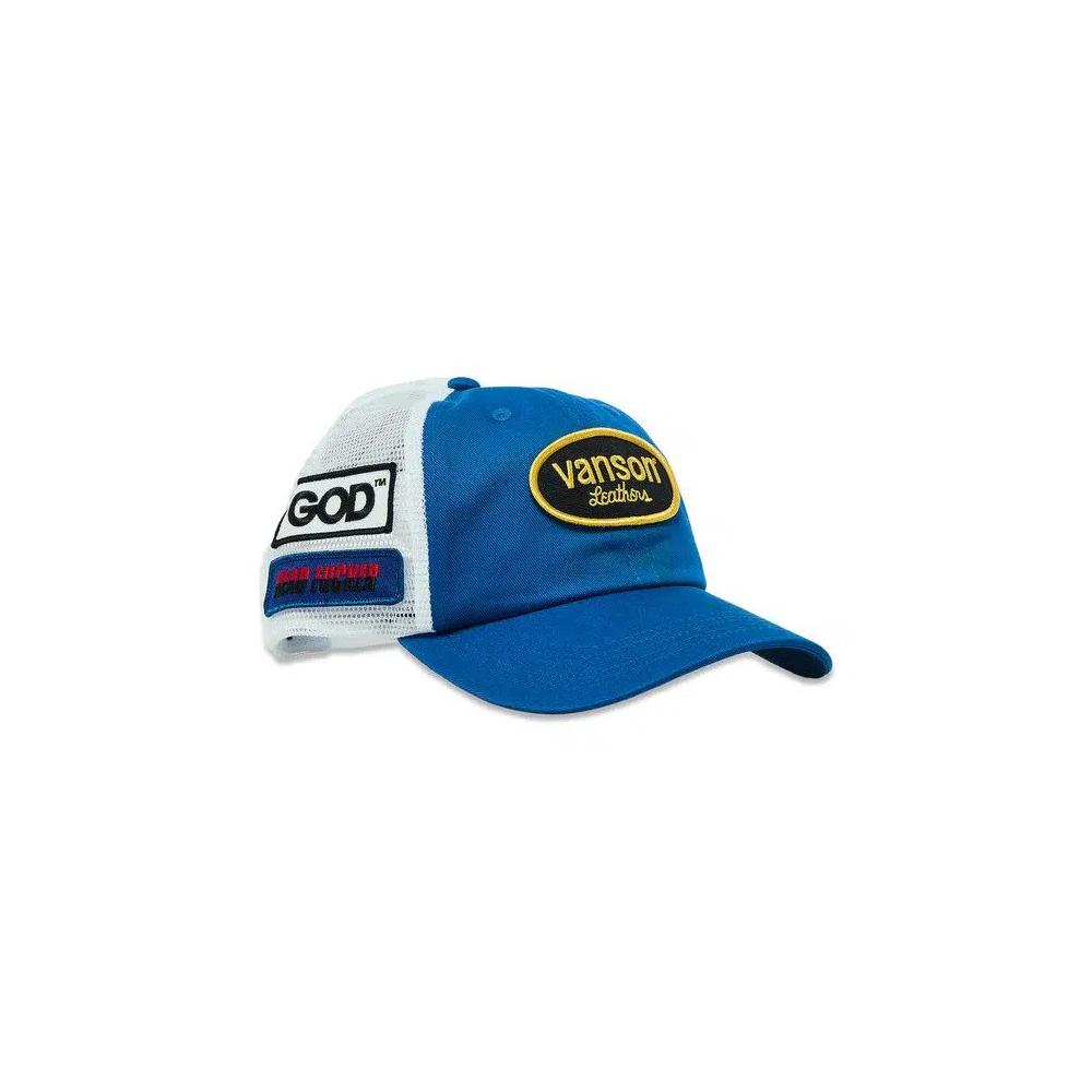 Снэпбэки Supreme x HYSTERIC GLAMOUR x Vanson Leather Mesh Back 6-Panel 'Blue' 2
