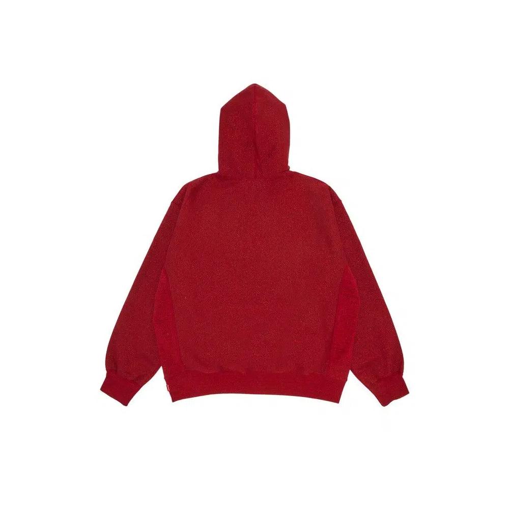Худи Supreme Glitter Arc Hooded Sweatshirt 'Красный' 2