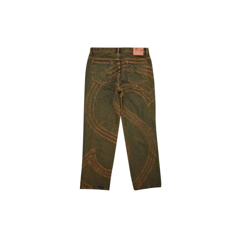 Джинсы Supreme S Logo Loose Fit Jean 'Dirty' 2