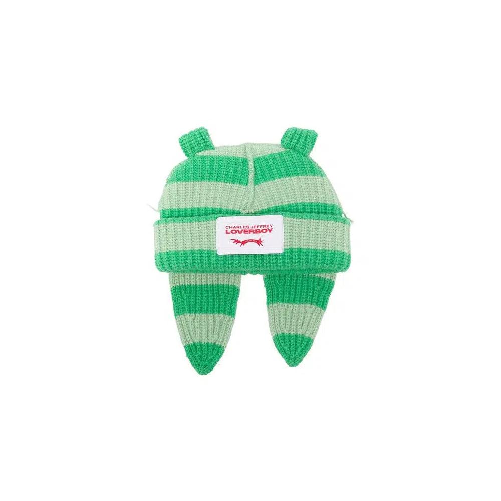 Шапки-бини Charles Jeffrey Loverboy Chunky Rabbit Beanie 'Зеленый' 1