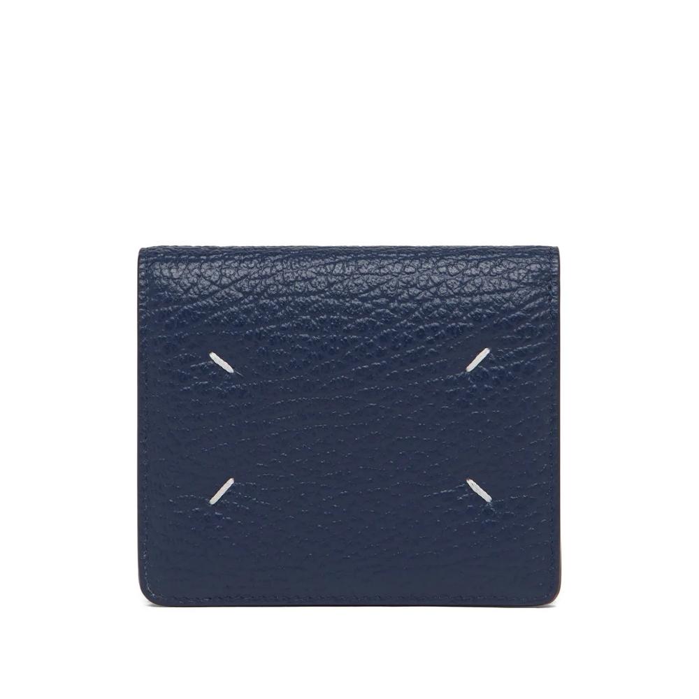 Four White Stitches grained leather wallet 1