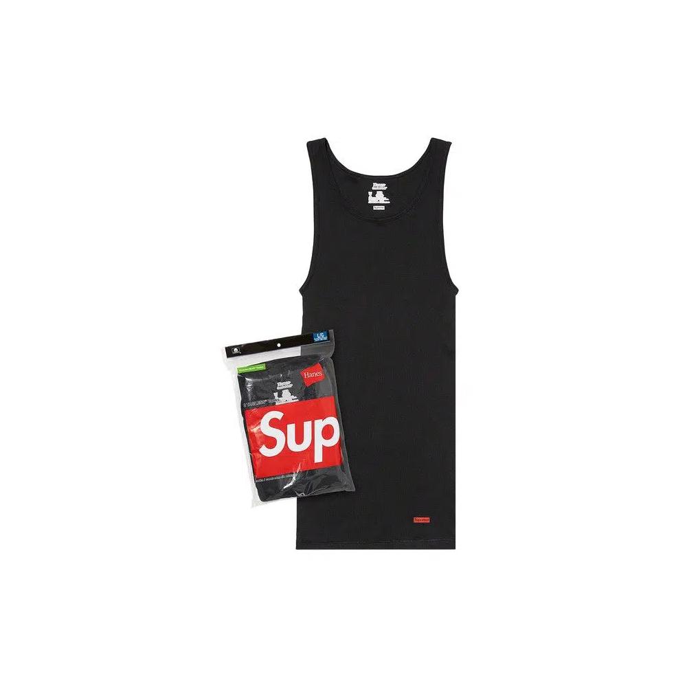 Tanks Supreme x Hanes Майки (3 шт.) 'Black' 1