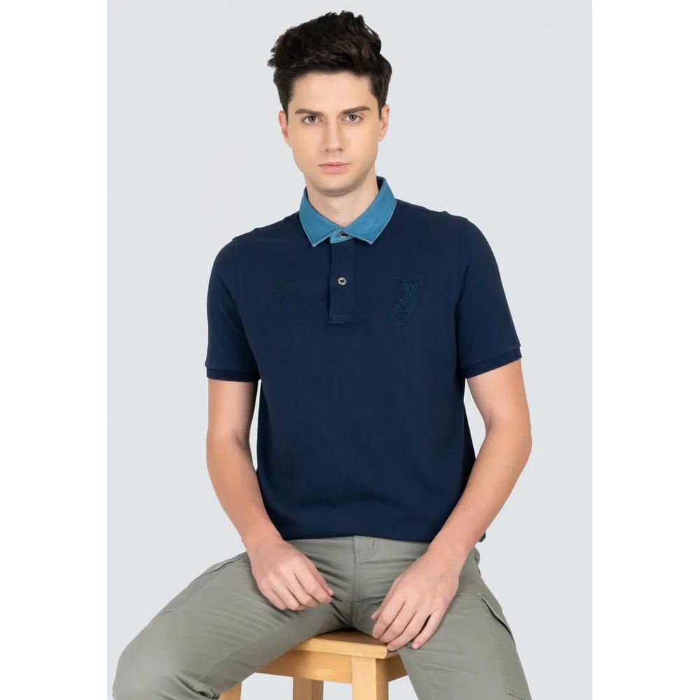 Polo Haus - Мужская поло Signature Fit Indigo Theme MKCS1105 5