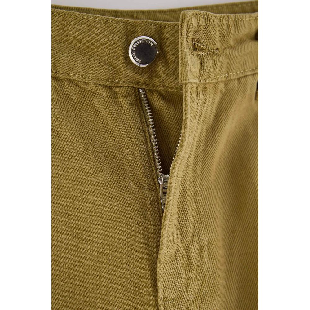 Wardrobe Essentials Taba %1 Хлопковые джинсы с высокой талией и широкими штанинами 5